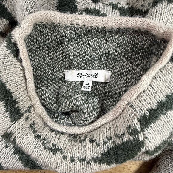 Madewell Thornton Mock Neck Sweater Womens Sz XS Alpaca Blend Oversized 42" Bust - Picture 8 of 10